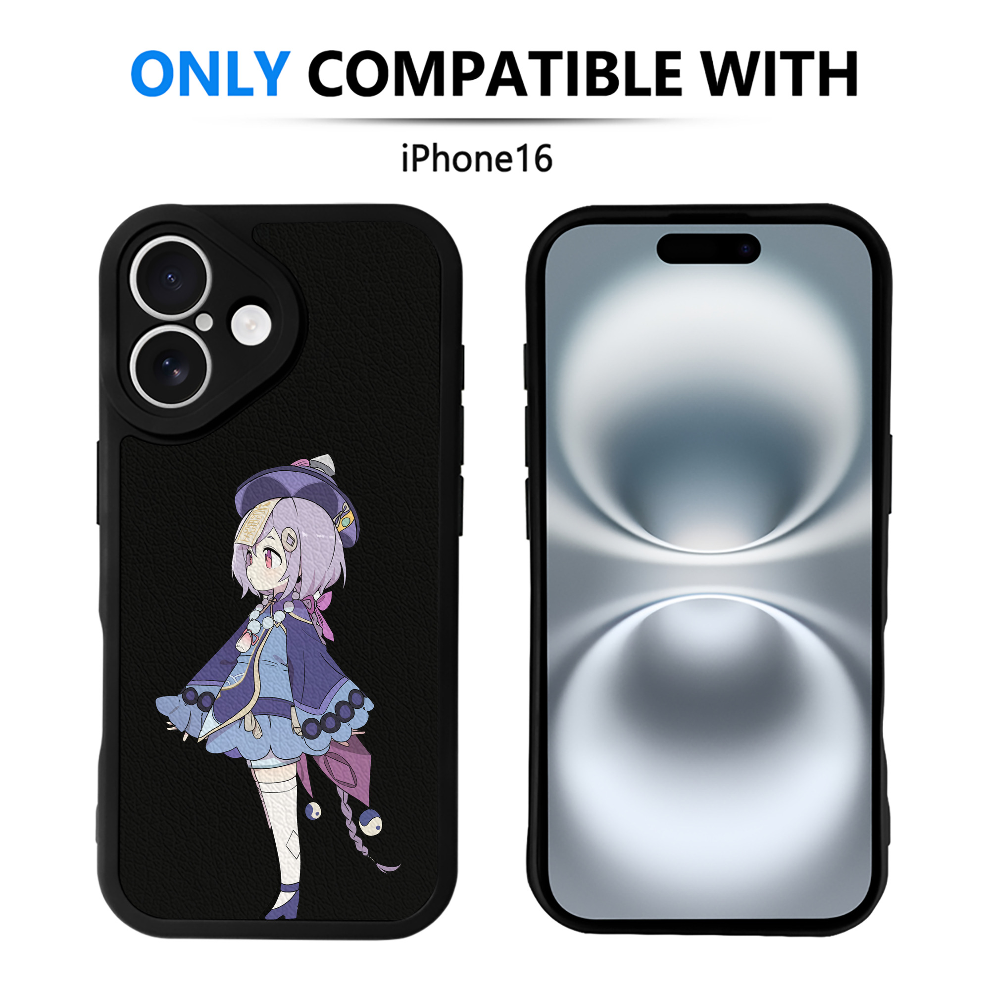 げんし神 七七 なな  genshin Nana 【iPhone 16シリーズ対応】シリコンスマホケース（レザー調） 材質：シリコン